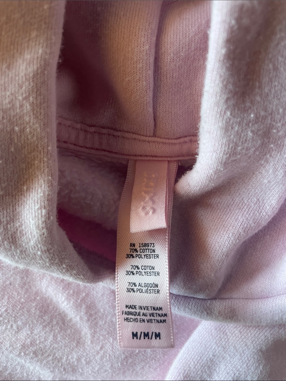 SKIMS Light Pink Cozy Hooded Sweatshirt - Picture 2 of 3